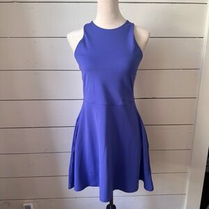 Athleta Conscious Athletic Dress M Lazurite Blue Purple Pockets Stretch Tennis